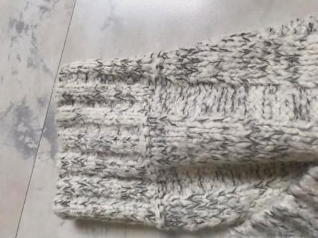 Luxusný hrubý melírovaný pulóver, tu,xl