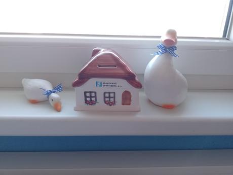 Keramika húsky a domček,