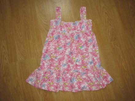 Šaty na ramienka s vreckami v. 122/128, 122