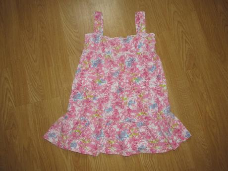 Šaty na ramienka s vreckami v. 122/128, 122