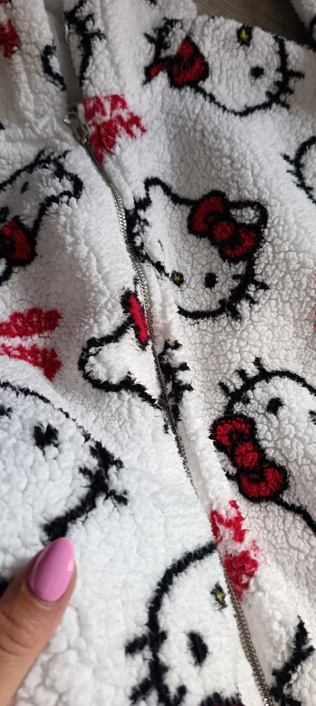 Teplá bundička hello kitty, h&m,164