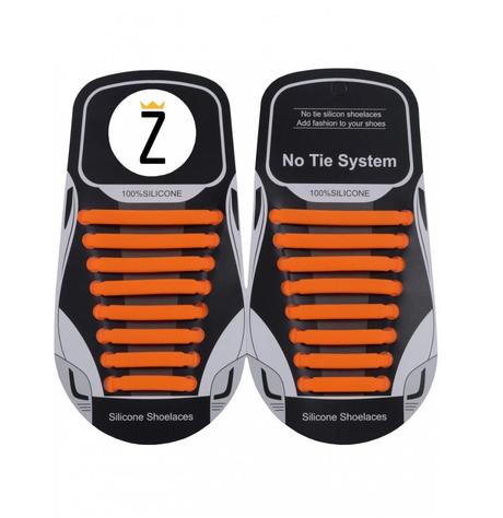Zaviažto - silikónové šnúrky oranžové, 