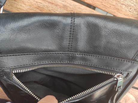 Pánska kožená crossbody the bag (kara),