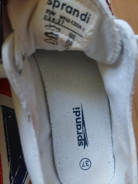 Plátené tenisky sprandi biele, sprandi,37