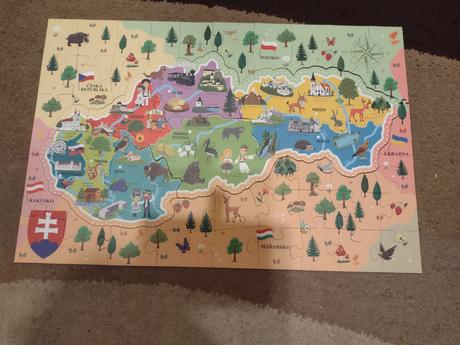 Puzzle mapa slovenska, 