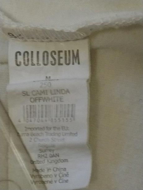 Dámsky biely elastický top, coloseum, xs