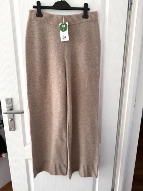 Pletené tepláky z vlny a kašmíru c&a, c&a,l