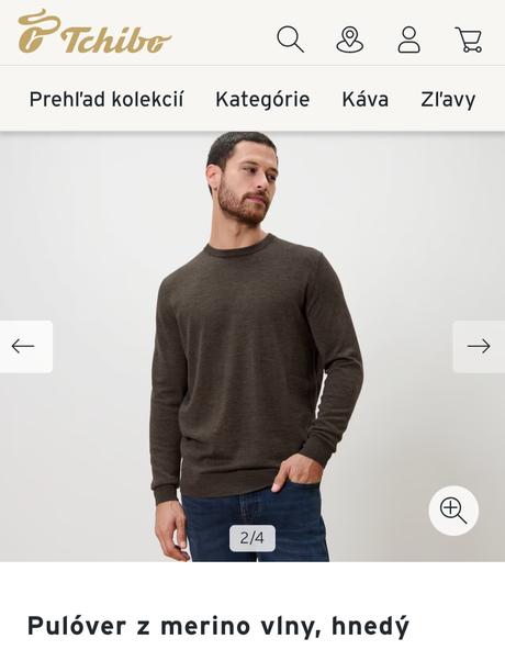 Sveter z merino vlny, ako nový, tchibo,m