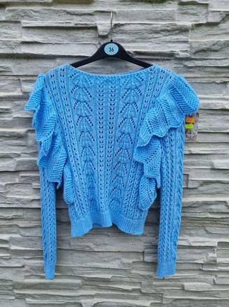 Pulóver s volánmi, s