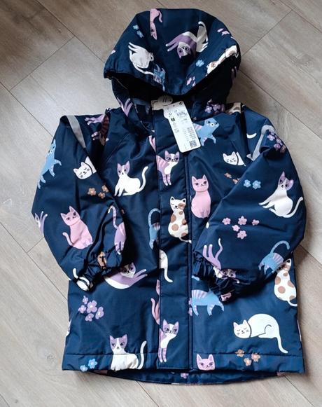 Lindex vetrovka mačičky, lindex,116