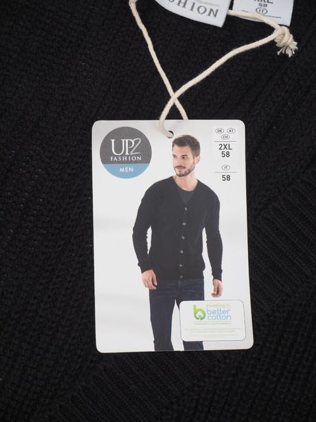 Kvalitný čierny pánsky sveter up 2 fashion, xl