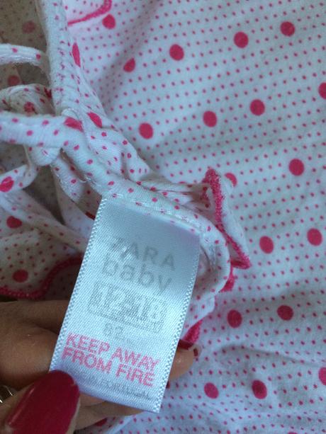 Bodkované tielko s volánom zara 12-18 mes, zara,80
