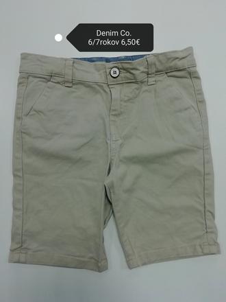 Béžové kraťasy, denim co,122