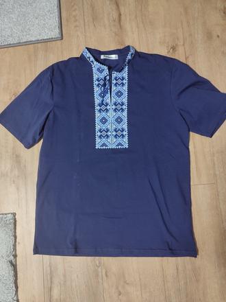 Bavlnená košeľa s ľudovým vzorom, l