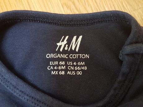 H&m body s krátkym rukávom, h&m,68