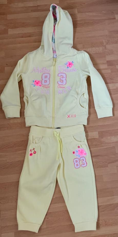 F&f žltá tepláková súprava, f&f,104