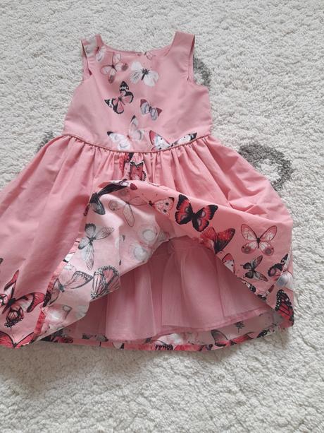 Krásne šaty s motýľmi, primark,92