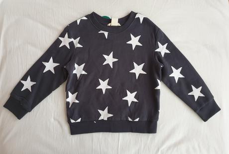 Tepláková mikinka s hviezdami, h&m,110 / 116