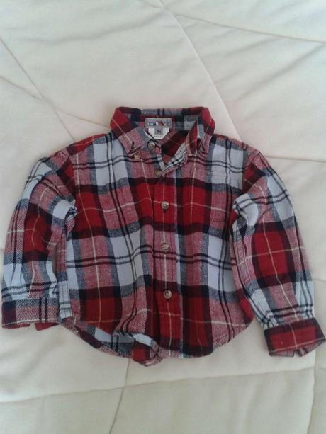 Ľanovo-bavlnená kvalitná košela na 18 mesiacov, 74