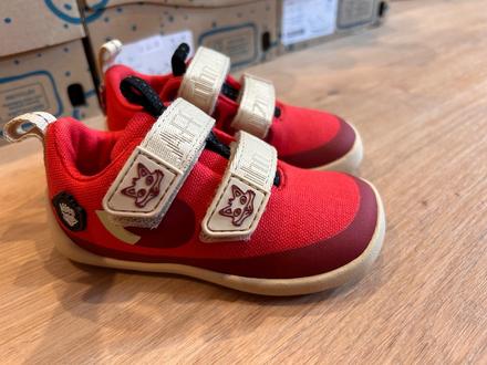 Affenzahn barefoot plátenky cotton fox - red, affenzahn,21 / 22 / 30 / 32