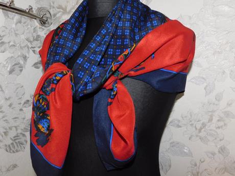 Kvalitná luxusna hodvabna elegantná šatka, xl