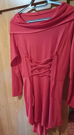 Dámske červené saty xl/xxl, xxl