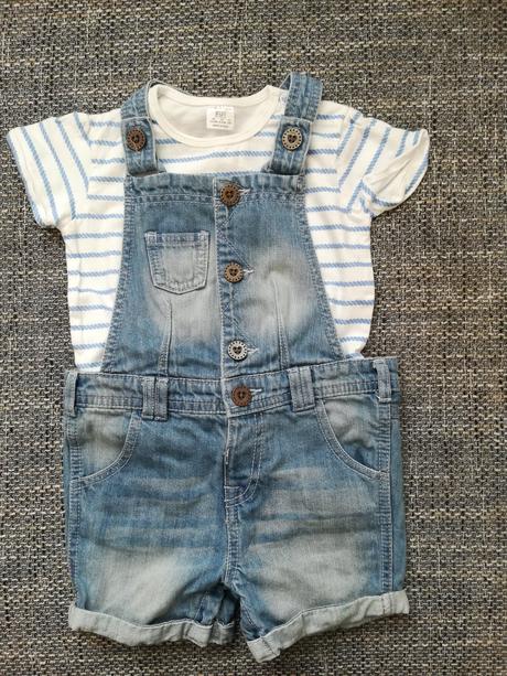 Riflové kraťasky a tričko, f&f,92