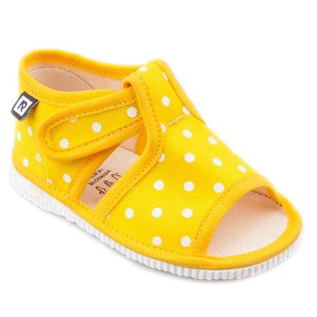 Detské papuče s otvorenou špičkou na suchý zips, rak,17 - 30