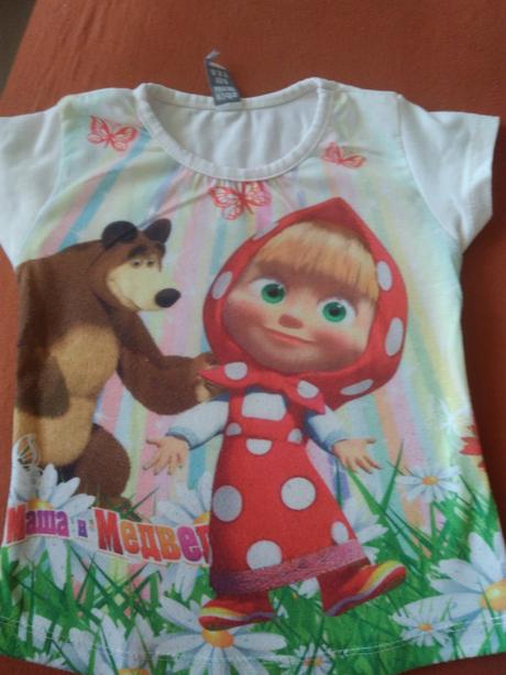 Tričko maša a medveď, kids,104
