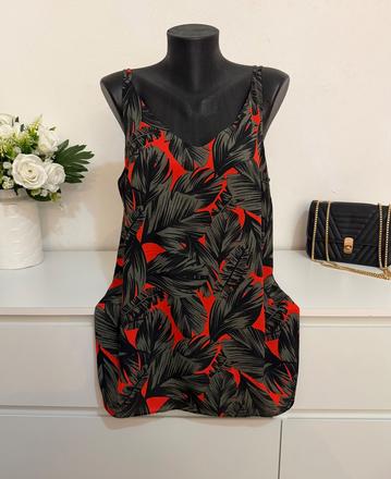Papaya london tropický top s výraznou potlačou, papaya,42
