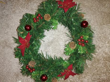 Vianočný veniec na zavesenie priemer 35cm, 