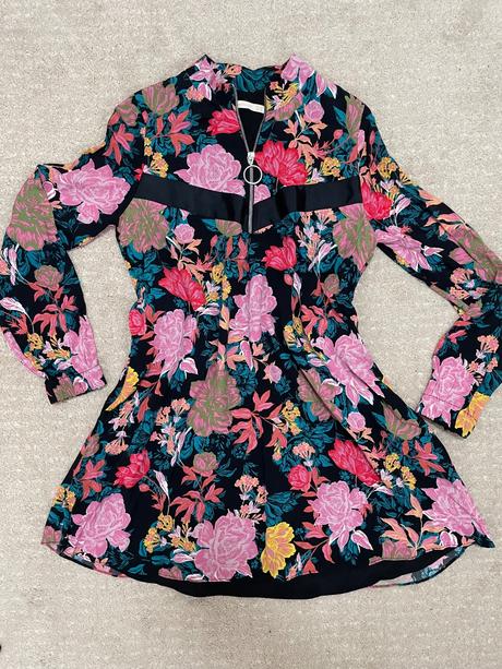 Kvetové šaty, zara,xs