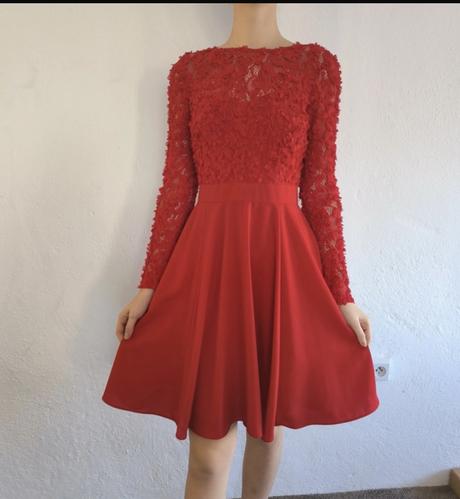 Červené spoločenské šat, orsay,s
