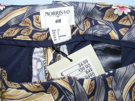 Široké nohavice morris & co. by h&m, h&m,34 / xs