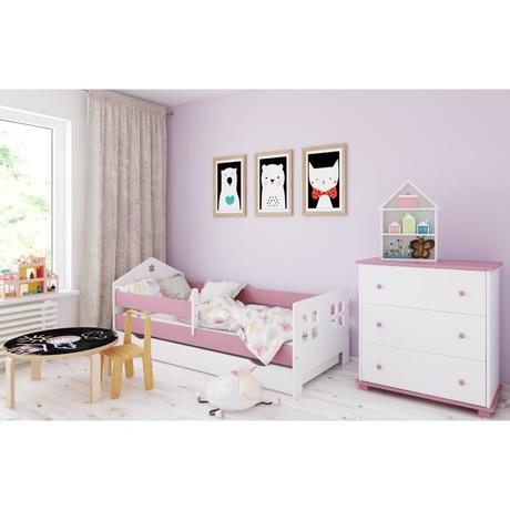 Detská posteľ domček, šírka (cm): 80,dĺžka (cm): 180