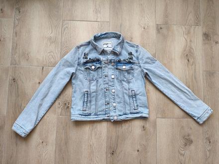 Rifľová bunda s kamienkami, takko,m