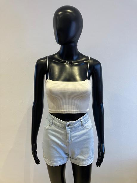 Dámsky crop top béžový pull bear (s), pull&bear,s