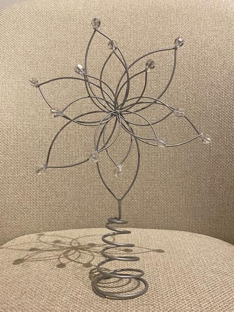 Špic na stromček - hviezda, 