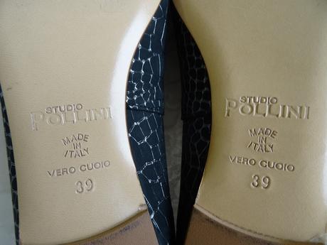 Celokožené baleríny pollini, veľ.39, 39