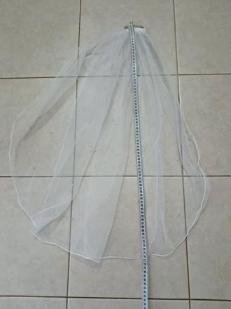 Svadobný závoj 77cm, 74