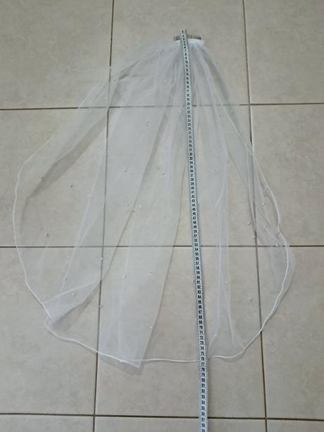 Svadobný závoj 77cm, 74