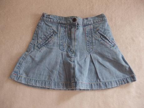 Riflová suknička s volánikmi, topolino,110