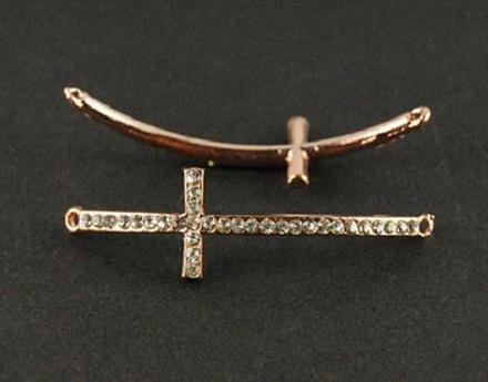 Medzikus krížik - rose gold, 