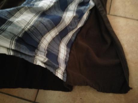 Tehotenský sveter spojený s bluzkou, l