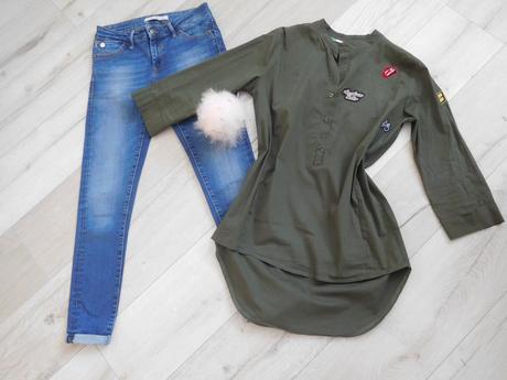 Dámska tmovo zelená košeľa s,, 38