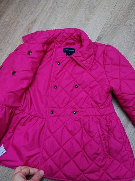 Ralph lauren prechodná bundička sýto ružová, ralph lauren,116