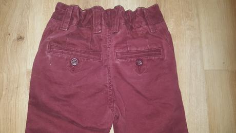 Bordové nohavice next č.98, next,98
