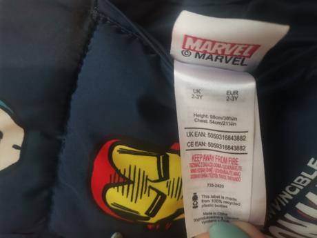 Marvel obojstranná vesta, marvel,98