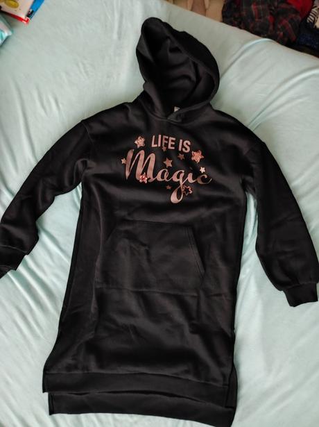 Hrubé mikinové šaty, kik,152