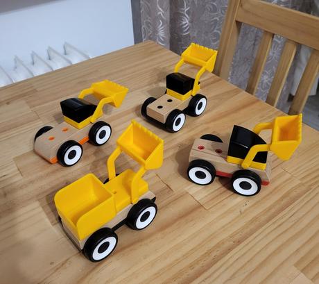 Zbierka drevených vozidiel ikea lillabo, 